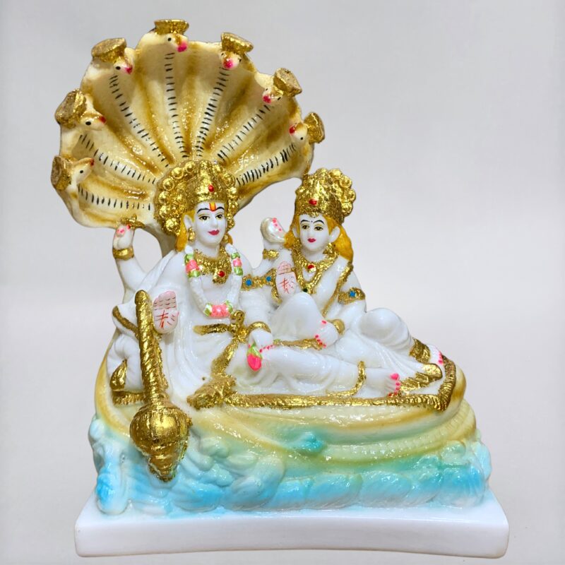 MEDIUM VISHNU LAXMI IDOL - ( 9 INCHES )
