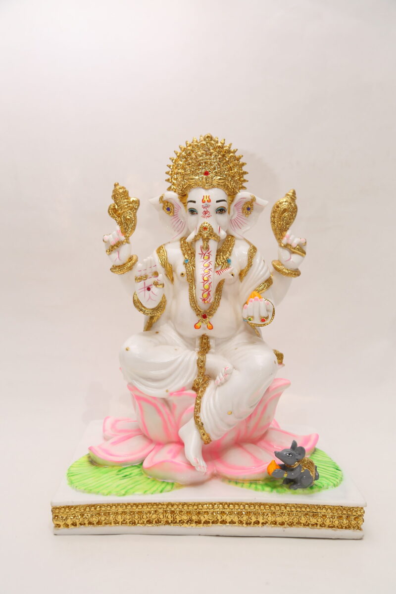 BIG LOTUS GANESHA - ( 18 INCHES )