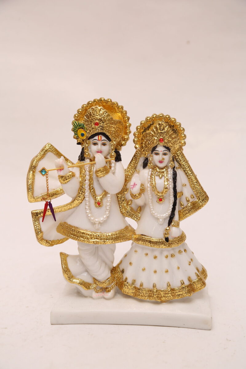 ANTIQUE RADHA KRISHNA - ( 8.5 INCHES )