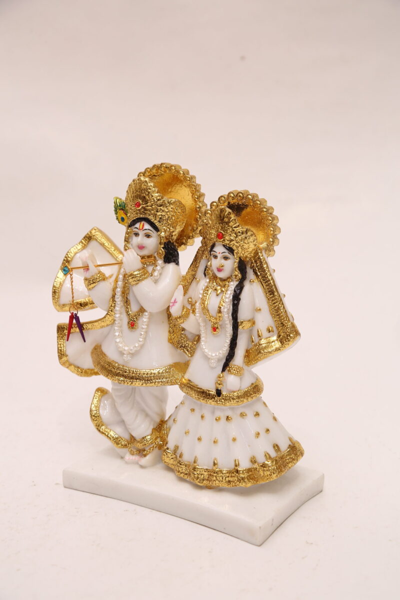 ANTIQUE RADHA KRISHNA - ( 8.5 INCHES ) - Image 2