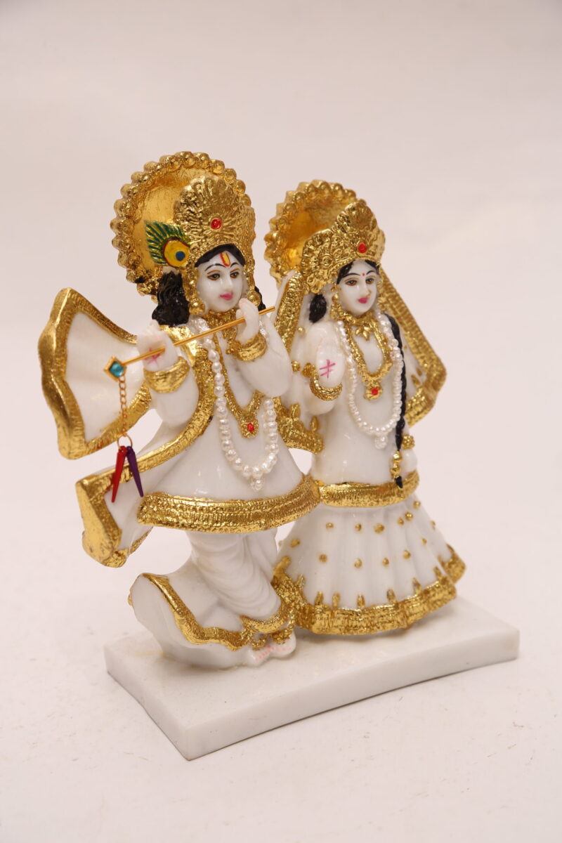 ANTIQUE RADHA KRISHNA - ( 8.5 INCHES ) - Image 3