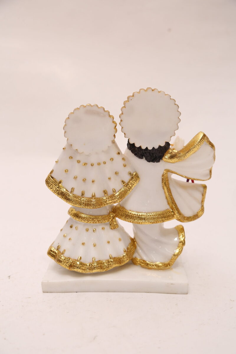 ANTIQUE RADHA KRISHNA - ( 8.5 INCHES ) - Image 4