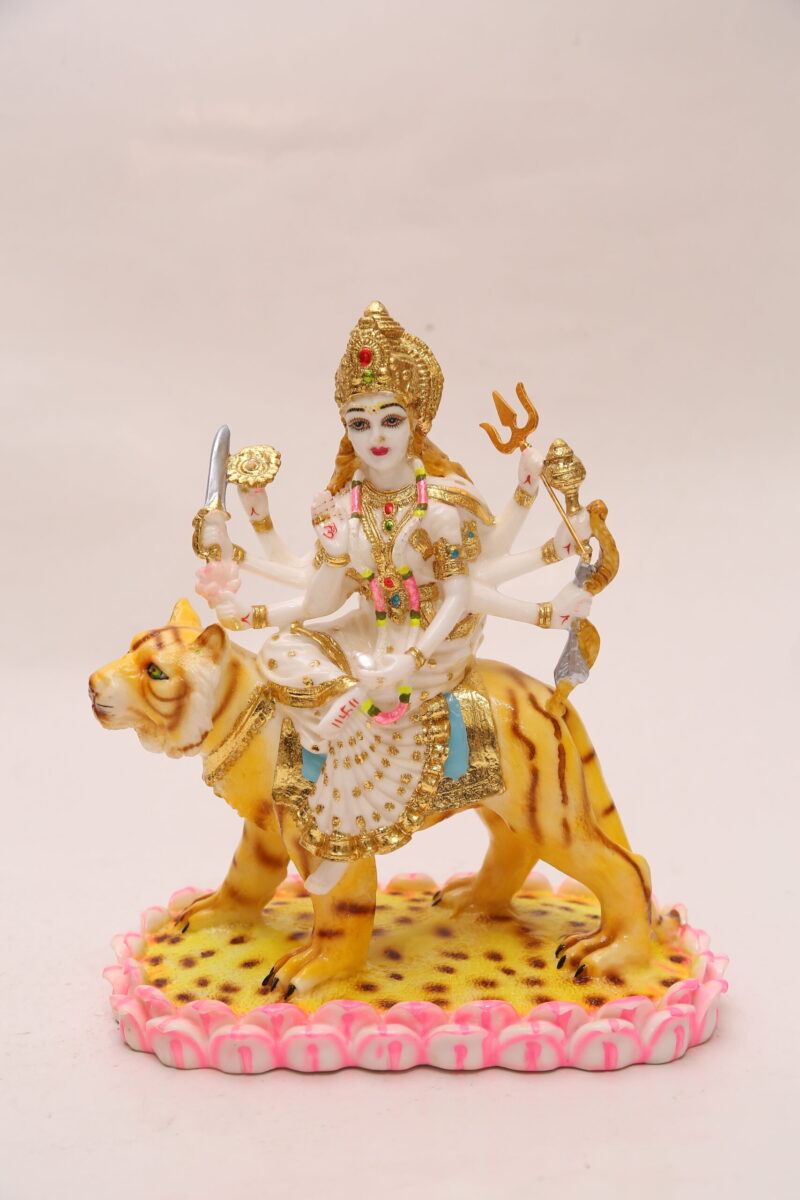 LOTUS DURGA MATA IDOL - (12 INCHES )