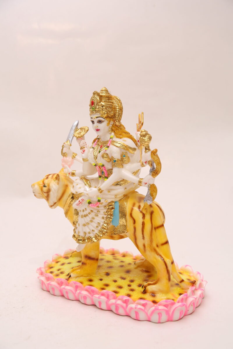 LOTUS DURGA MATA IDOL - (12 INCHES ) - Image 2