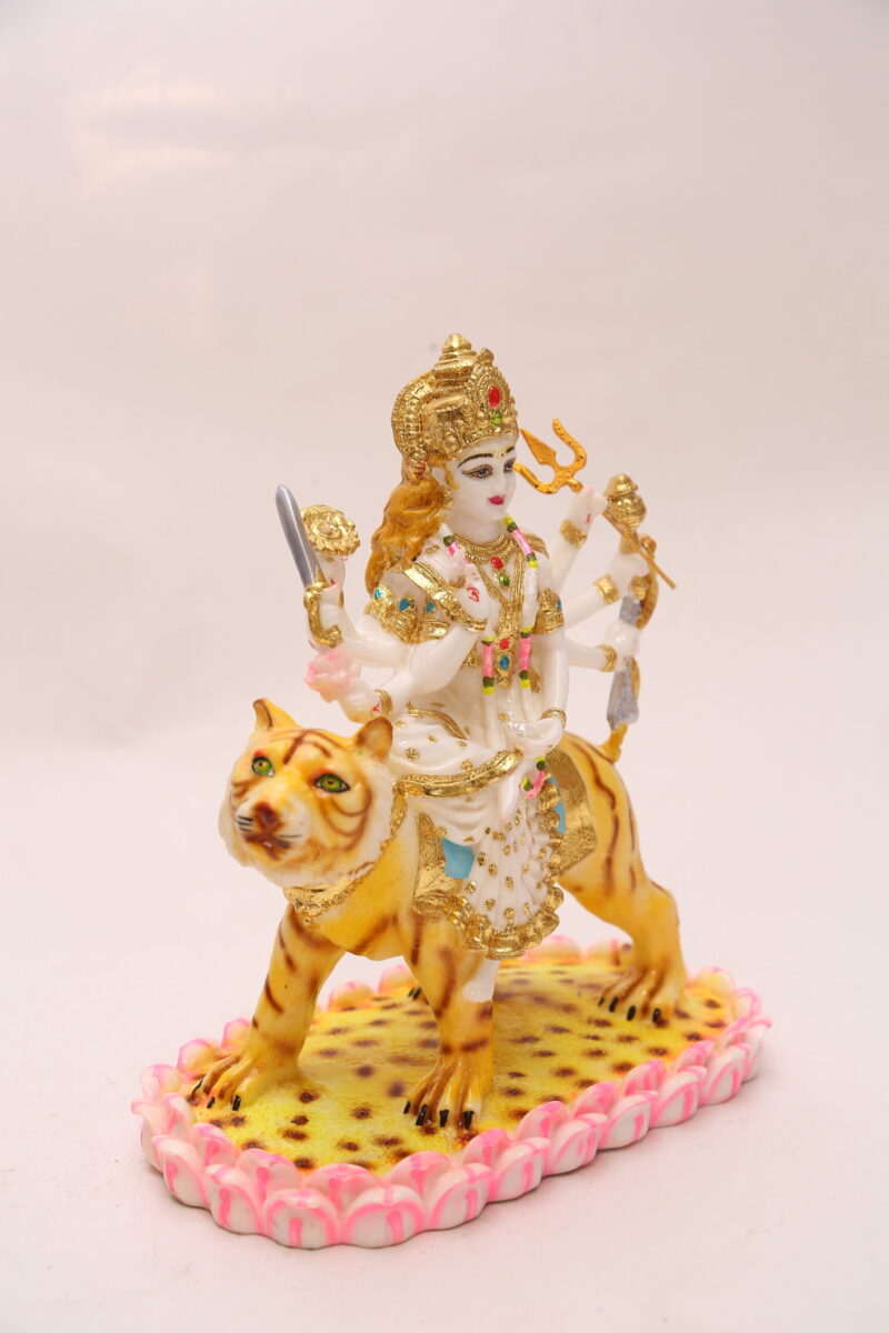 LOTUS DURGA MATA IDOL - (12 INCHES ) - Image 3