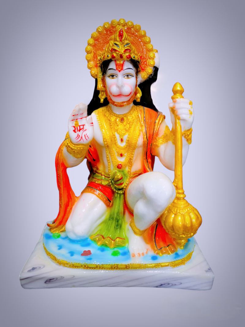 ASHIRWAD HANUMAN STATUE - ( 8 INCHES )