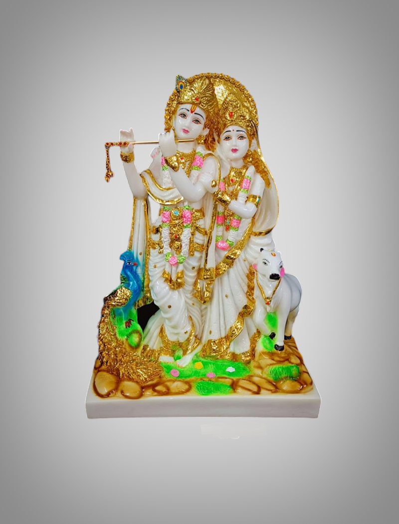 RADHA KRISHNA STATUE - ( 13 INCHES )