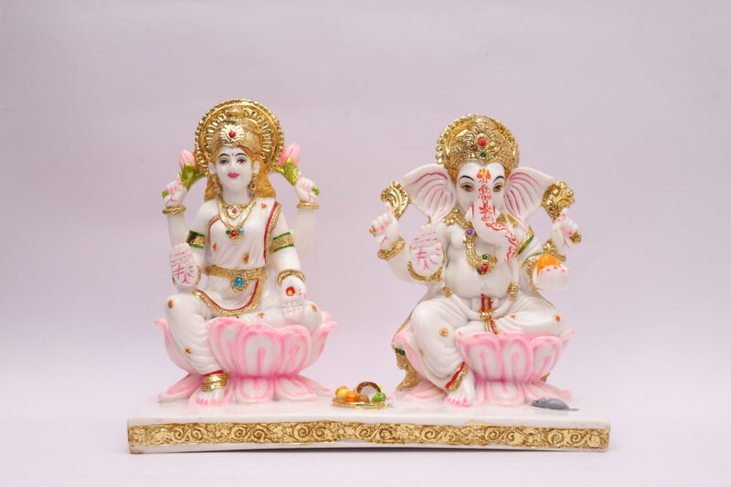 GANESH LAXMI IDOL - ( 8 INCHES )