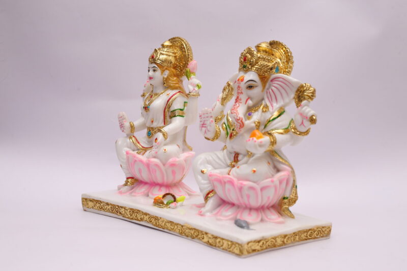 GANESH LAXMI IDOL - ( 8 INCHES ) - Image 3