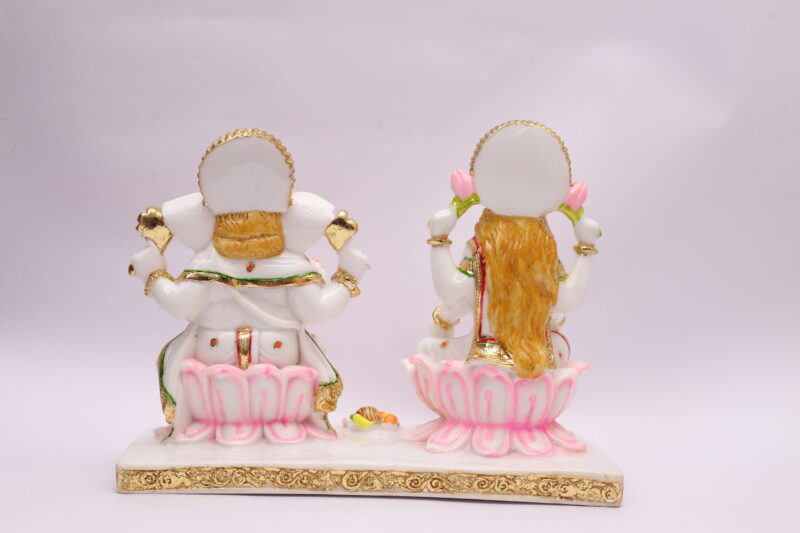 GANESH LAXMI IDOL - ( 8 INCHES ) - Image 4