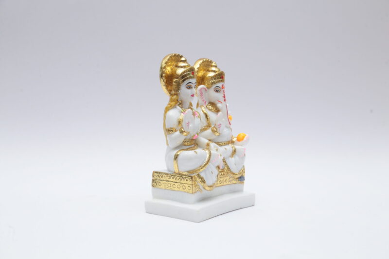 GANESH JI AND LAXMI MATA IDOL - ( 6.5 INCHES ) - Image 2