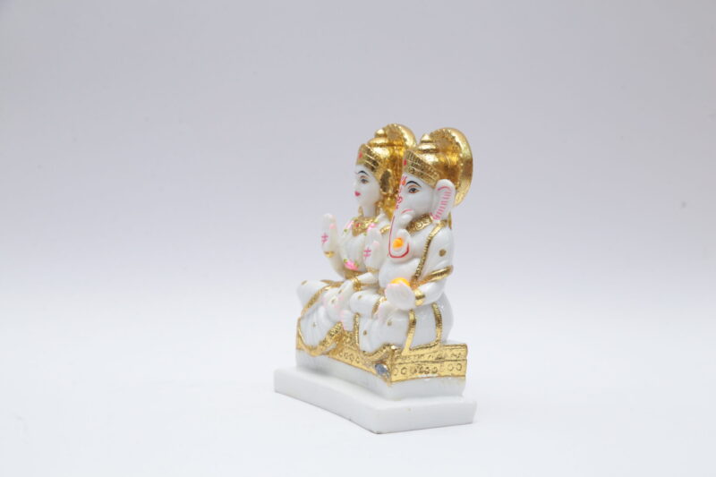 GANESH JI AND LAXMI MATA IDOL - ( 6.5 INCHES ) - Image 3