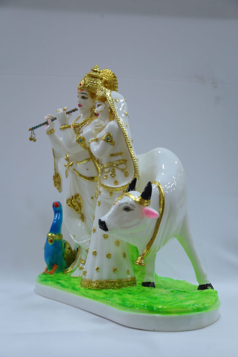 RADHA KRISHNA WITH COW - ( 16 INCHES ) - Image 2
