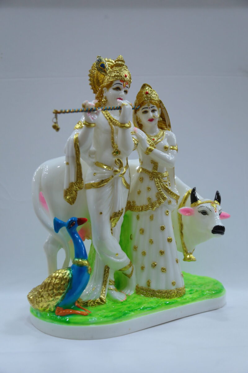 RADHA KRISHNA WITH COW - ( 16 INCHES ) - Image 3
