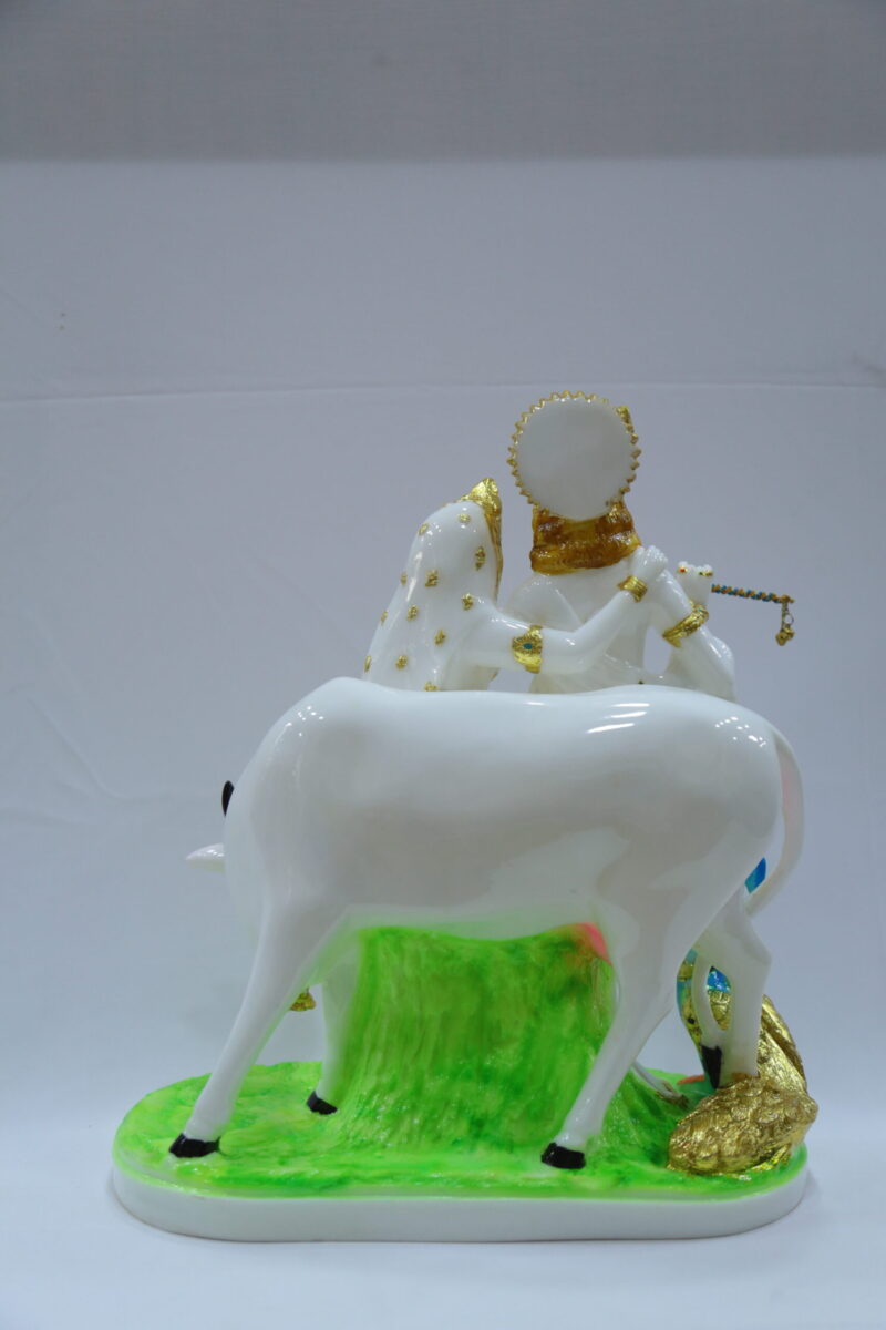 RADHA KRISHNA WITH COW - ( 16 INCHES ) - Image 4