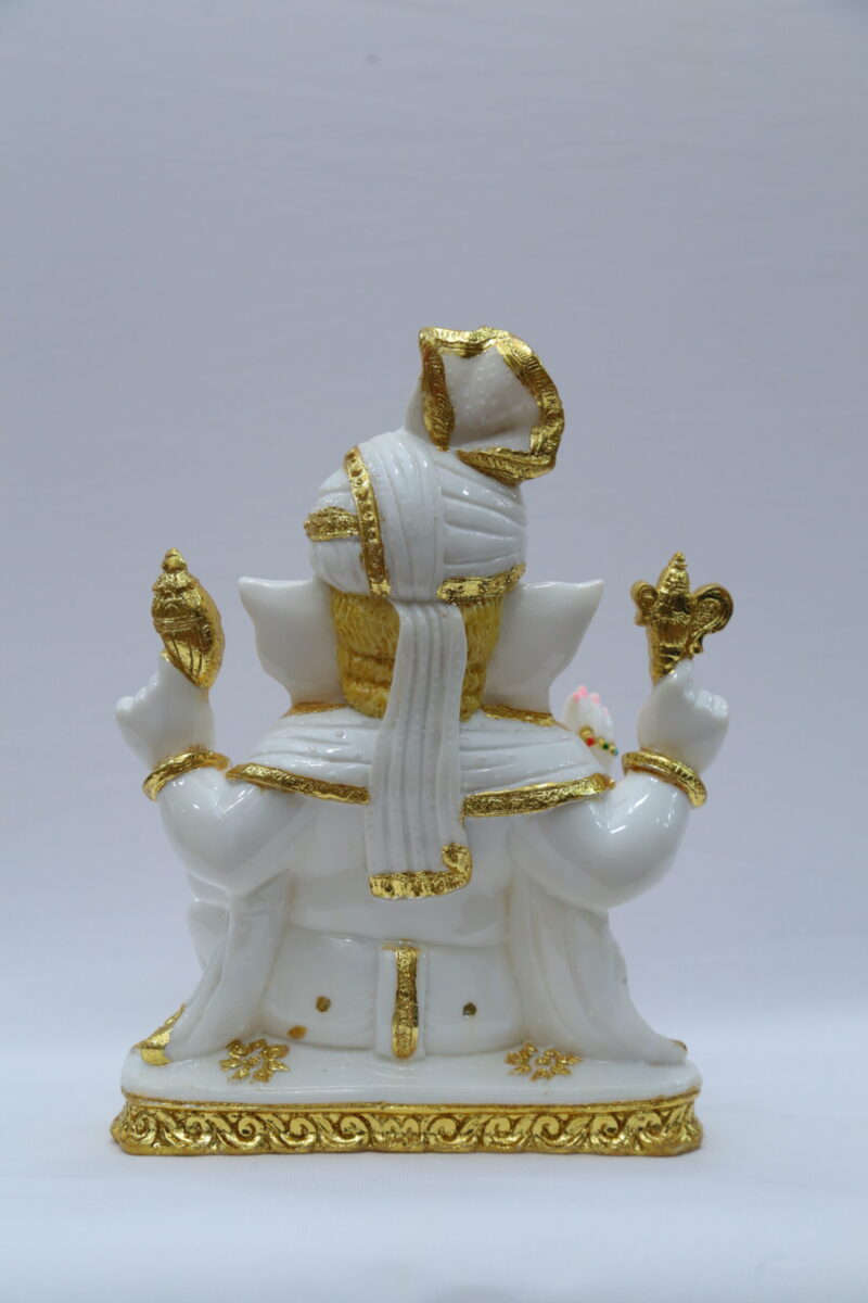 PAGDI GANESHA IDOL - ( 11 INCHES ) - Image 4