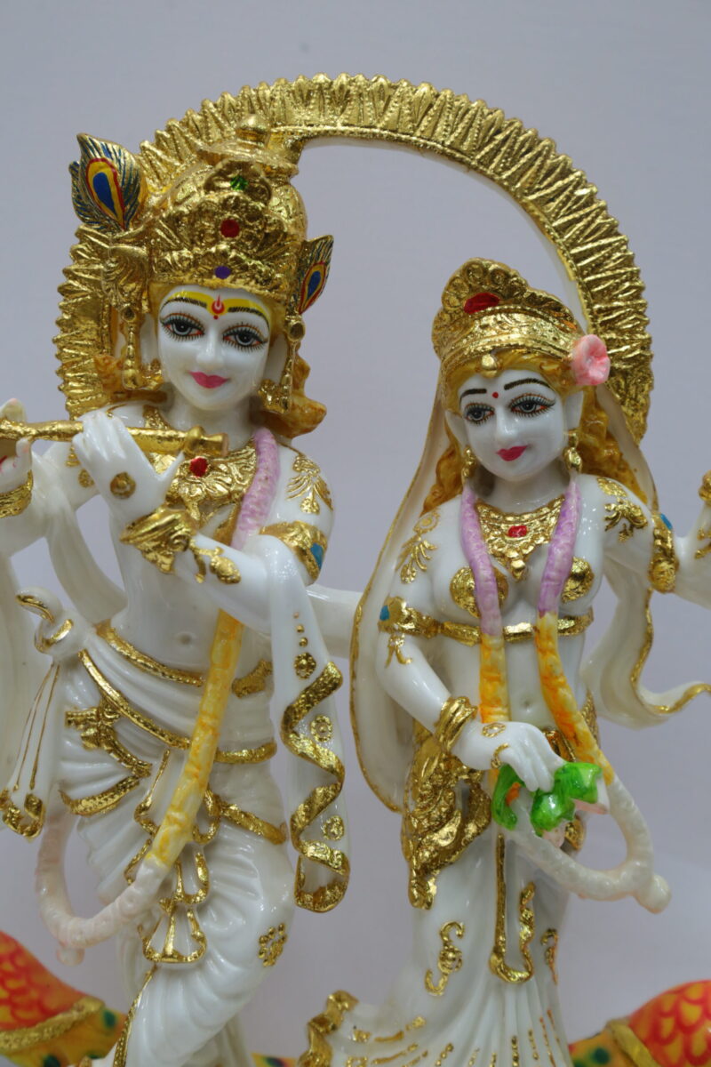 BIG PEACOCK RADHA KRISHNA - ( 17 INCHES ) - Image 2