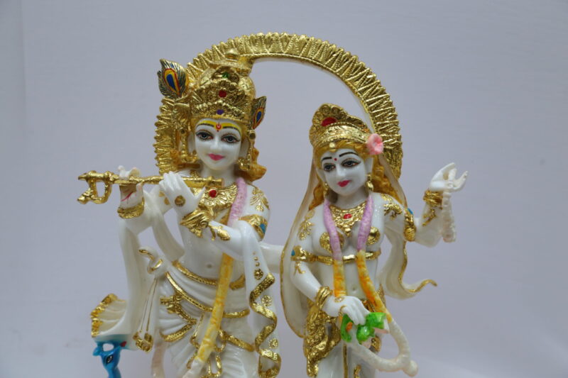 BIG PEACOCK RADHA KRISHNA - ( 17 INCHES )