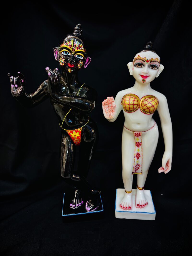 ISCKON RADHA KRISHNA { MARBLE PATTERN }  - ( 18 INCHES )
