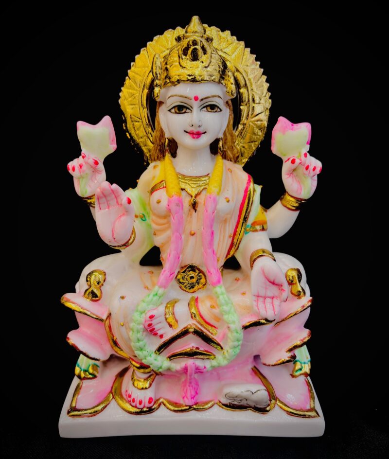 LAXMI MATA IDOL  { MARBLE PATTERN }  - ( 9 INCHES )