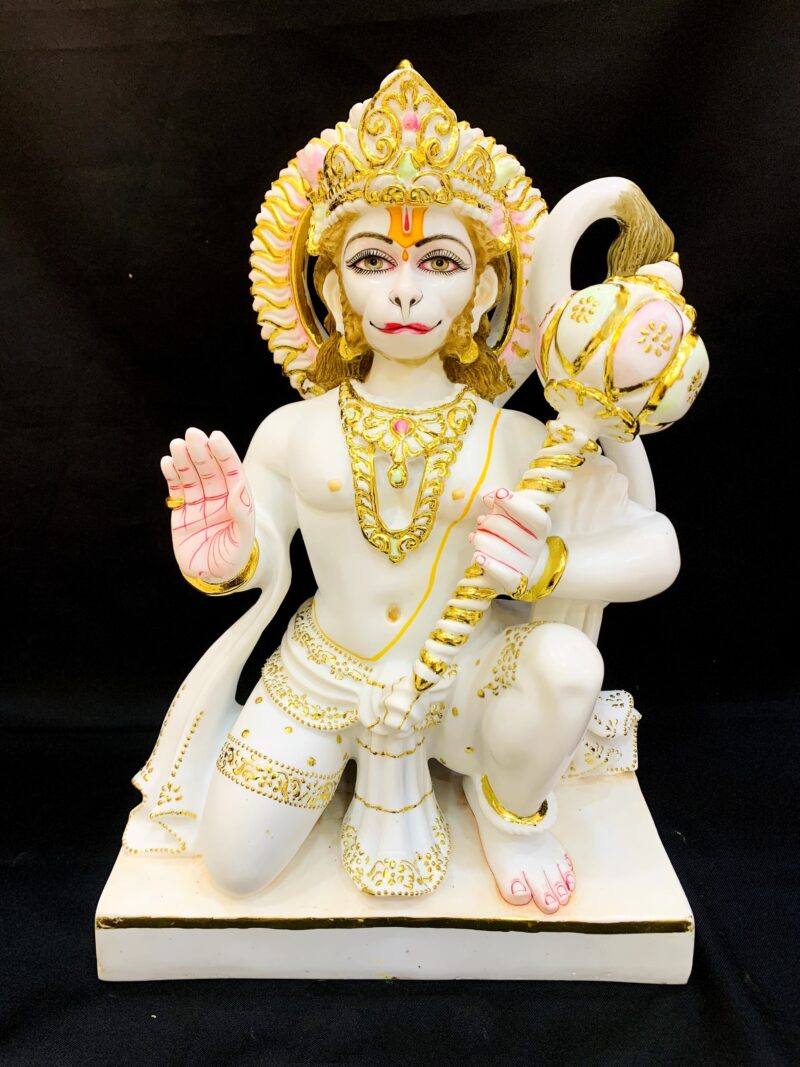 HANUMAN IDOL  { MARBLE PATTERN }  - ( 18 INCHES )