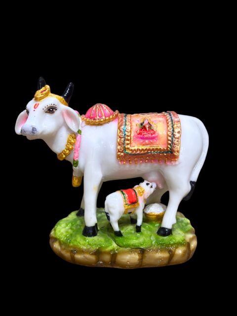 COW AND CALF IDOL - 5.25 INCHES