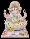 GANESH JI IDOL { MARBLE PATTERN } - ( 18 INCHES )