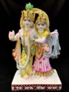 BIG RADHA KRISHNA { MARBLE PATTERN }  - ( 15 INCHES )