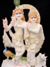 RADHA KRISHNA IDOL { MARBLE PATTERN }  - ( 18 INCHES )