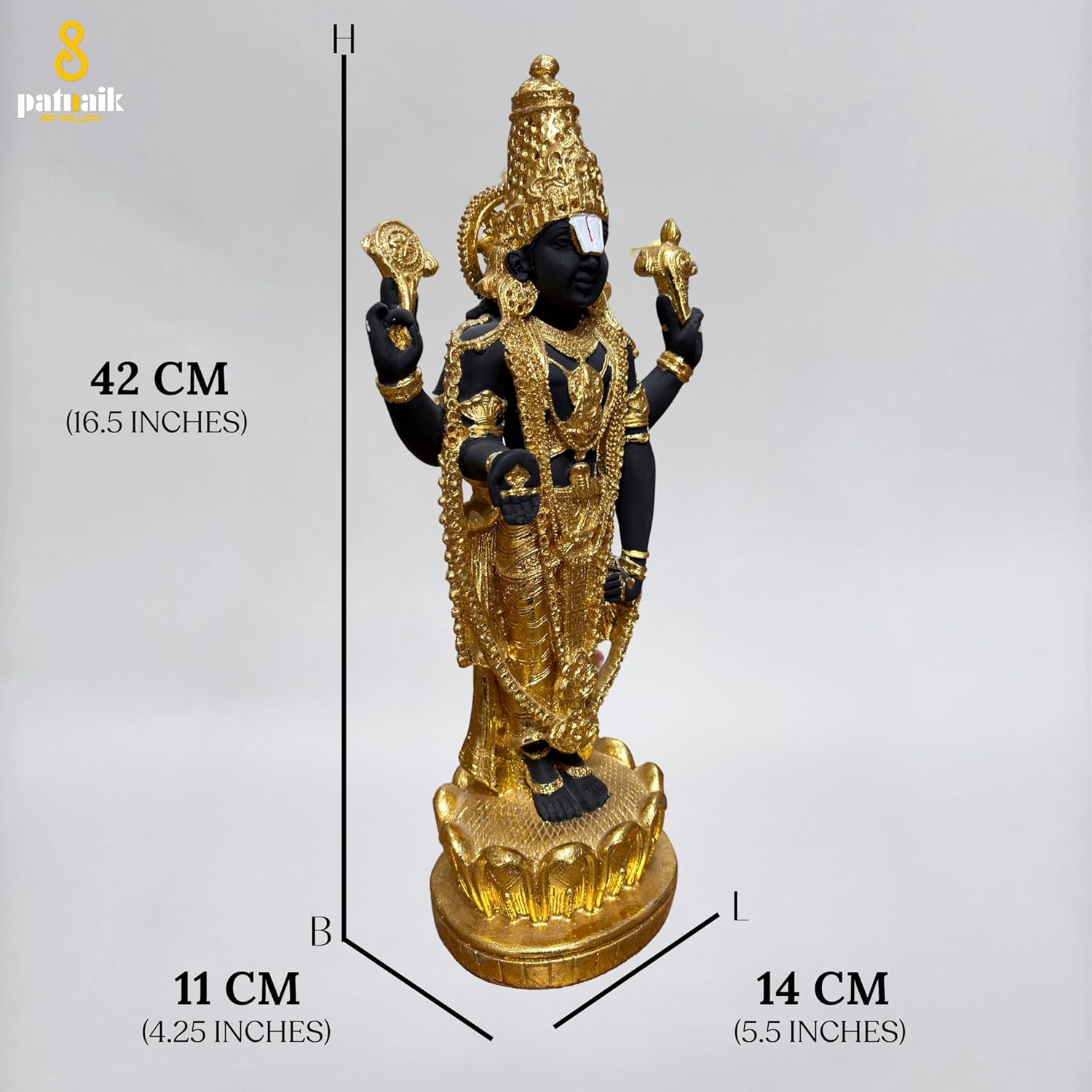 TIRUPATI BALAJI - 16.5 INCHES - Image 5