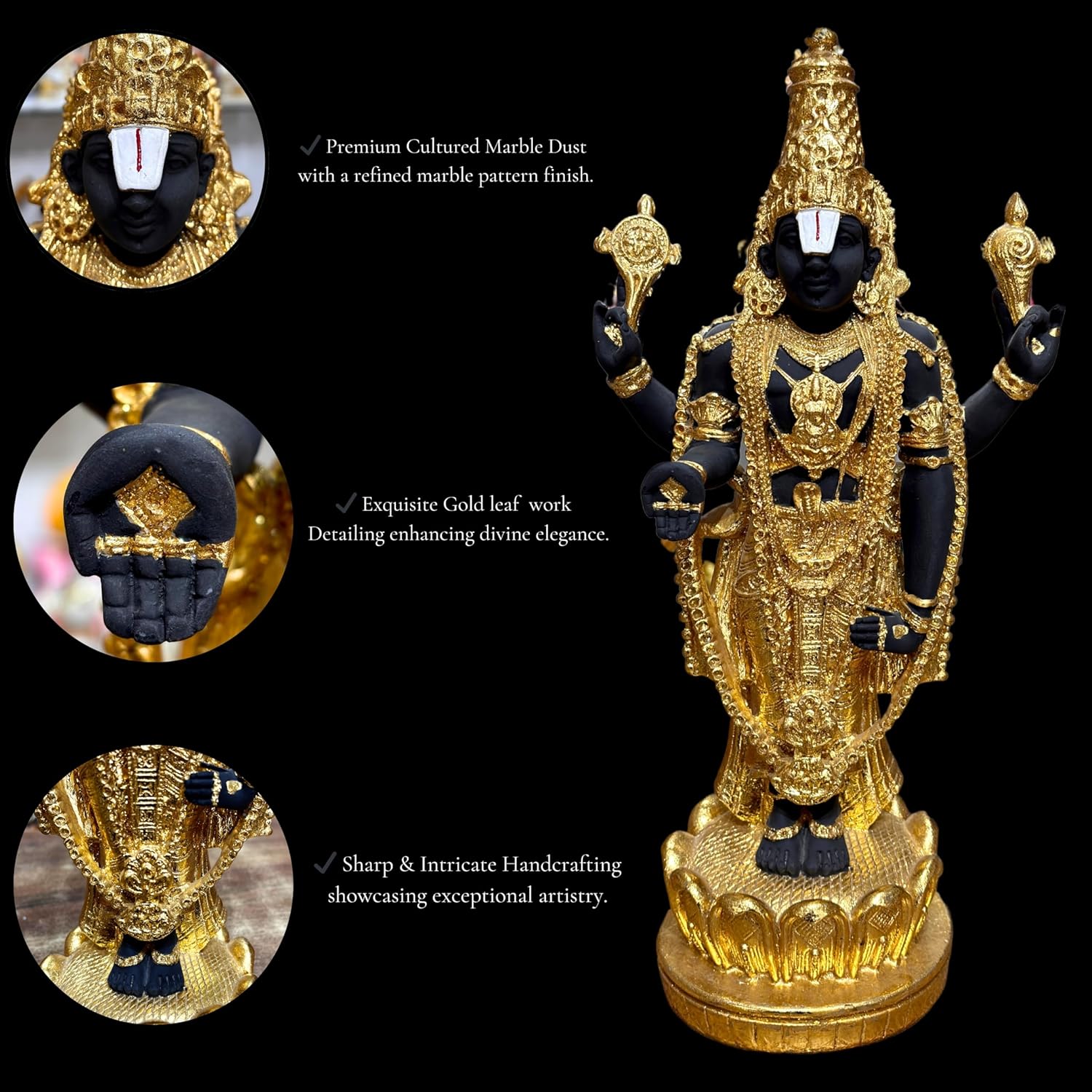 TIRUPATI BALAJI - 16.5 INCHES - Image 6
